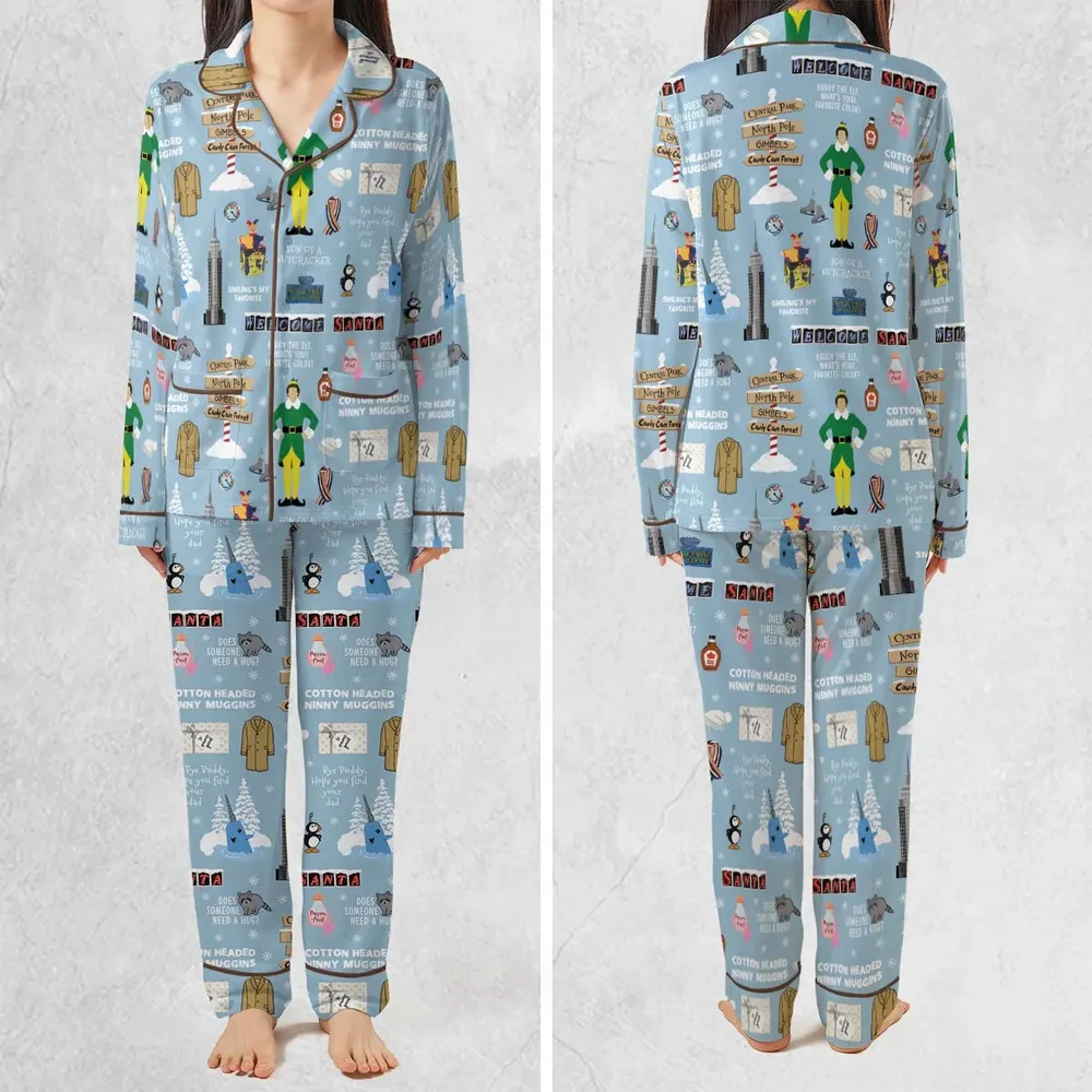 Buddy the ELF Quotes Christmas Pajamas Set - 2