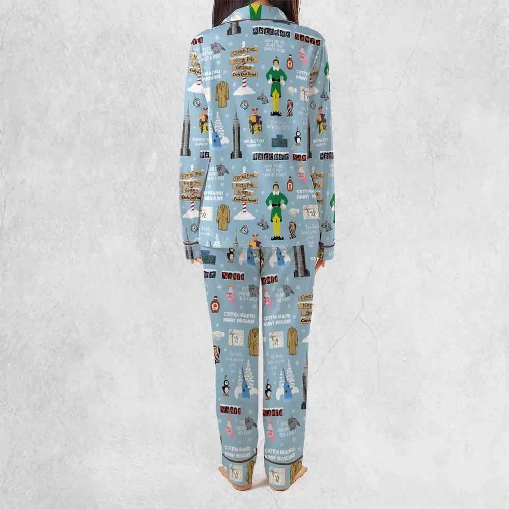 Buddy the ELF Quotes Christmas Pajamas Set - 4