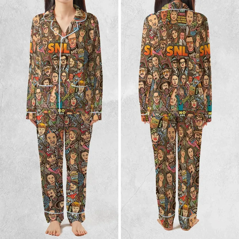 Blues Brothers Waynes World Coneheads SNL Characters Pajamas Set - 2