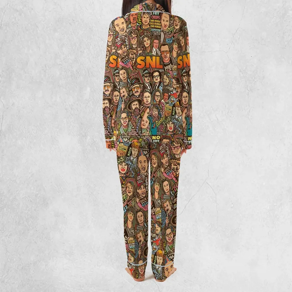 Blues Brothers Waynes World Coneheads SNL Characters Pajamas Set - 4