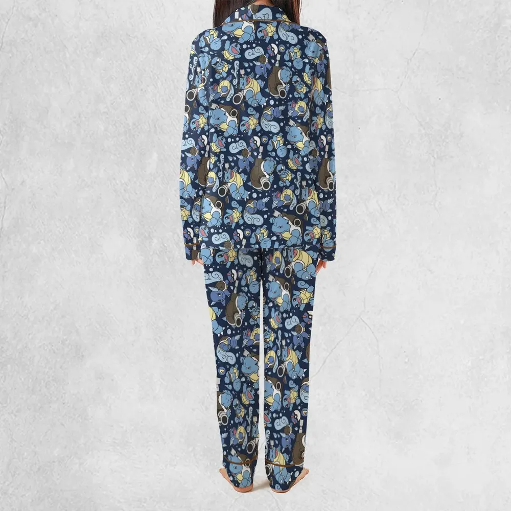 Blastoise Wartortle Squirtle Pokemon Pattern Pajamas Set - 4