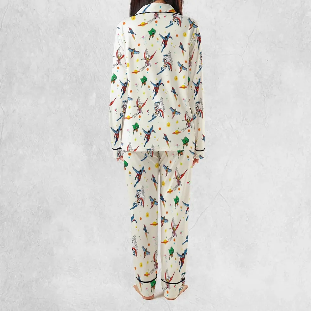 Battle of the Planets Pattern Pajamas Set - 4