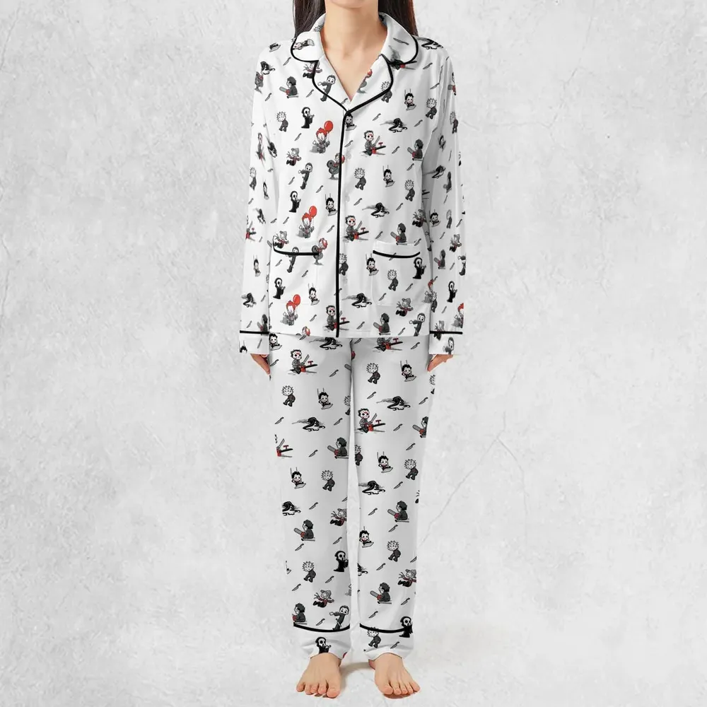 Baby Horror Characters Pattern Pajamas Set - 3