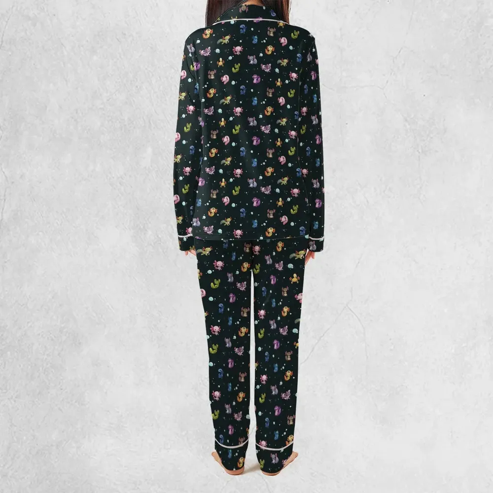 Axolotls Of The World Pattern Pajamas Set - 4