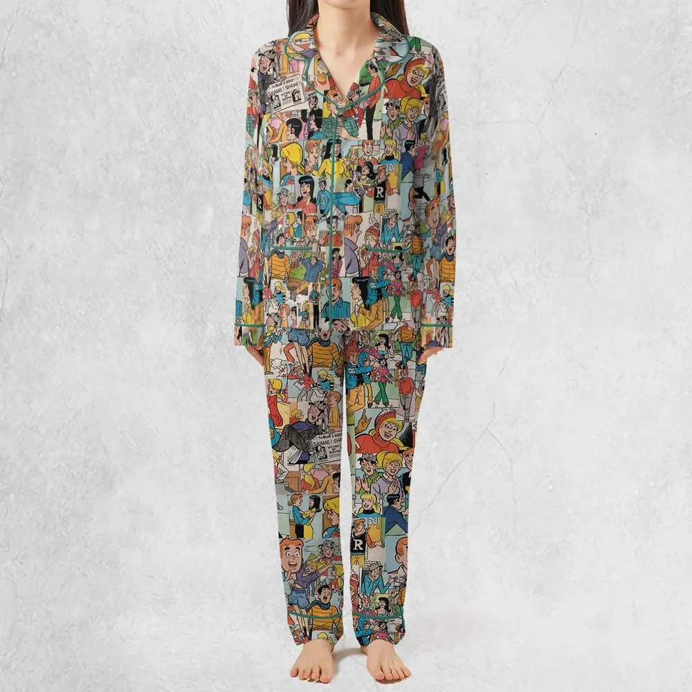Archie Comics Characters Collage Pajamas Set - 3