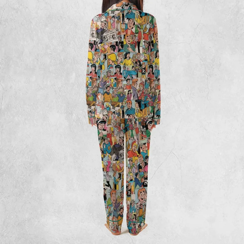 Archie Comics Characters Collage Pajamas Set - 4