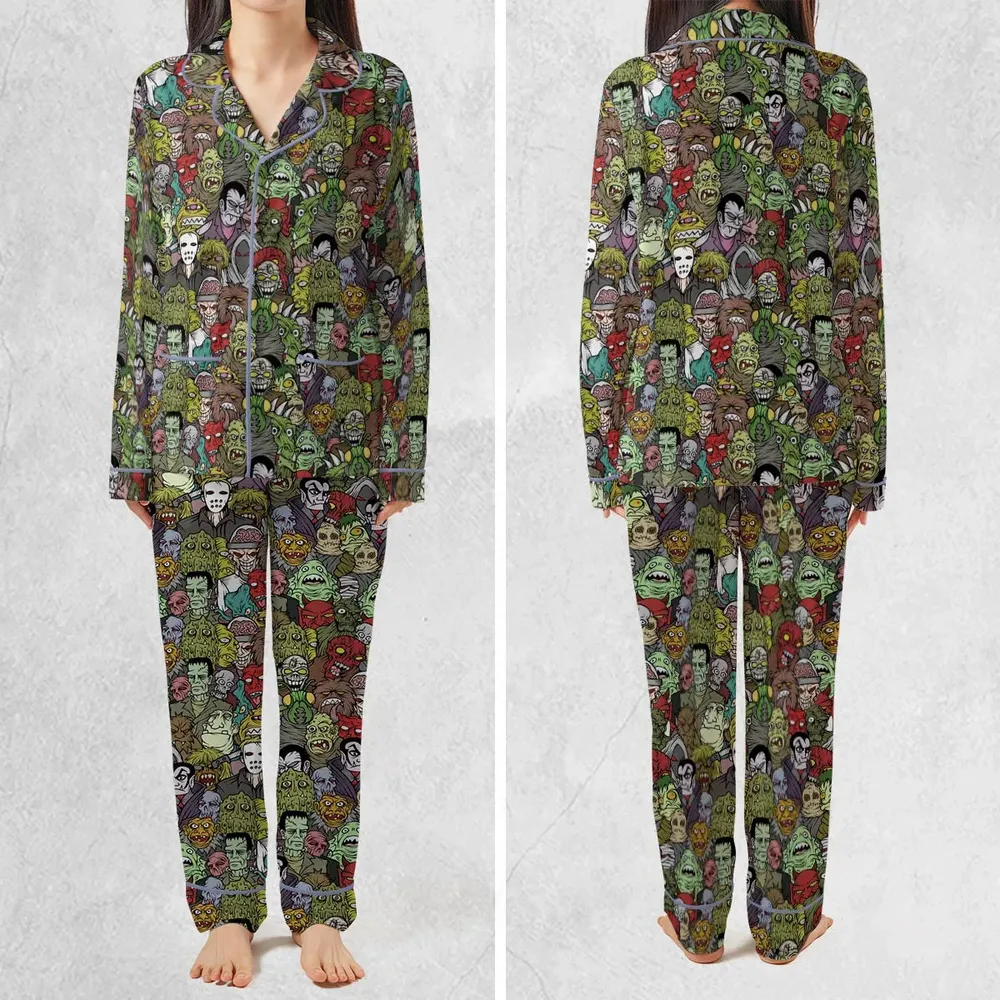 All The Monsters Are Here Pajamas Set - 2