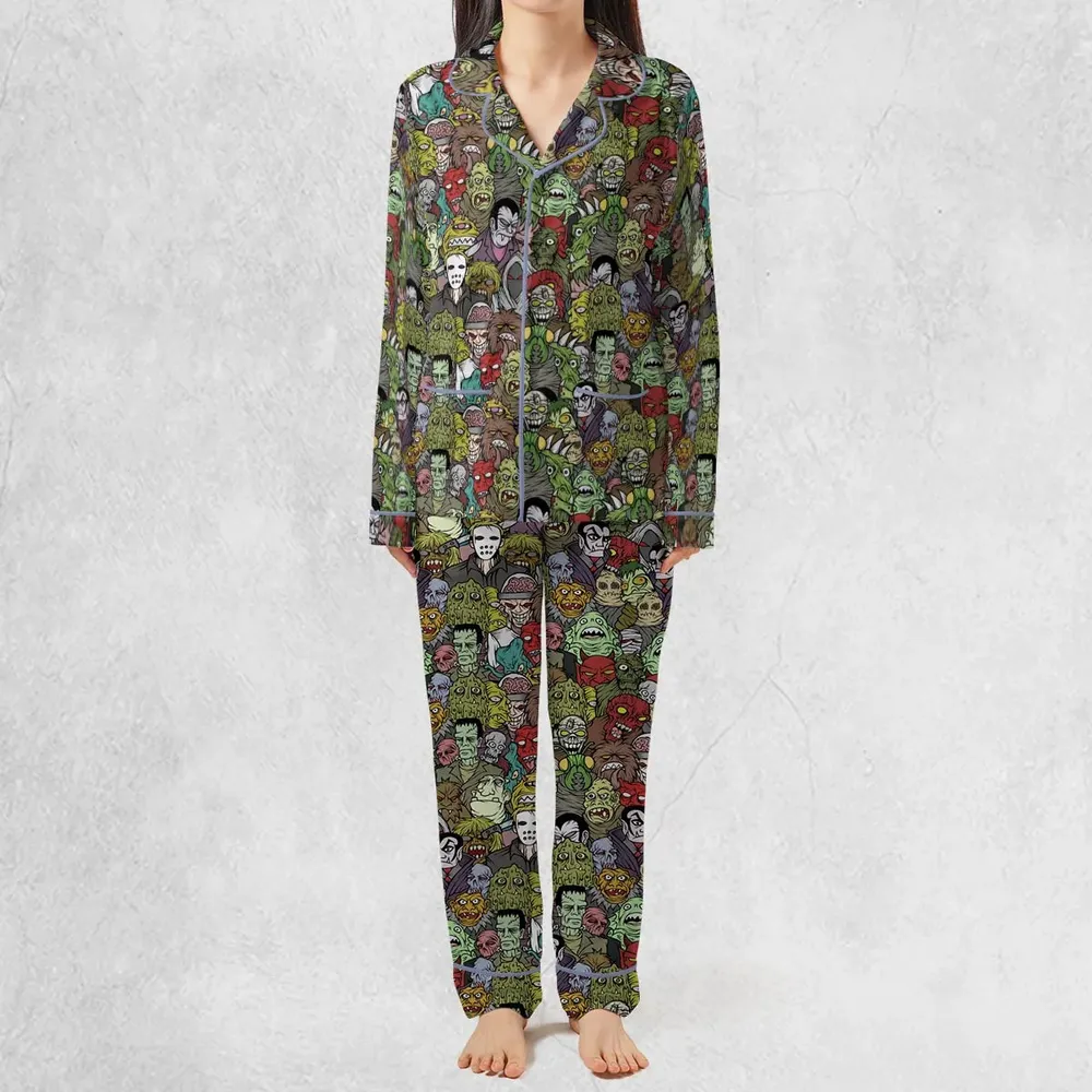 All The Monsters Are Here Pajamas Set - 3