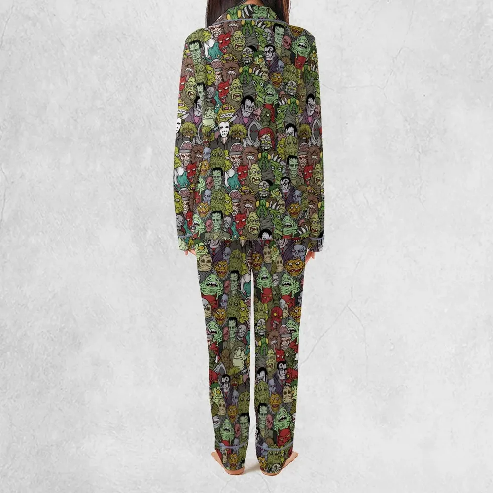 All The Monsters Are Here Pajamas Set - 4