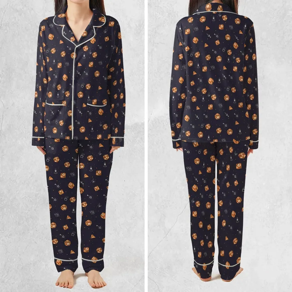 Halloween Dices Pattern Pajamas Set - 2