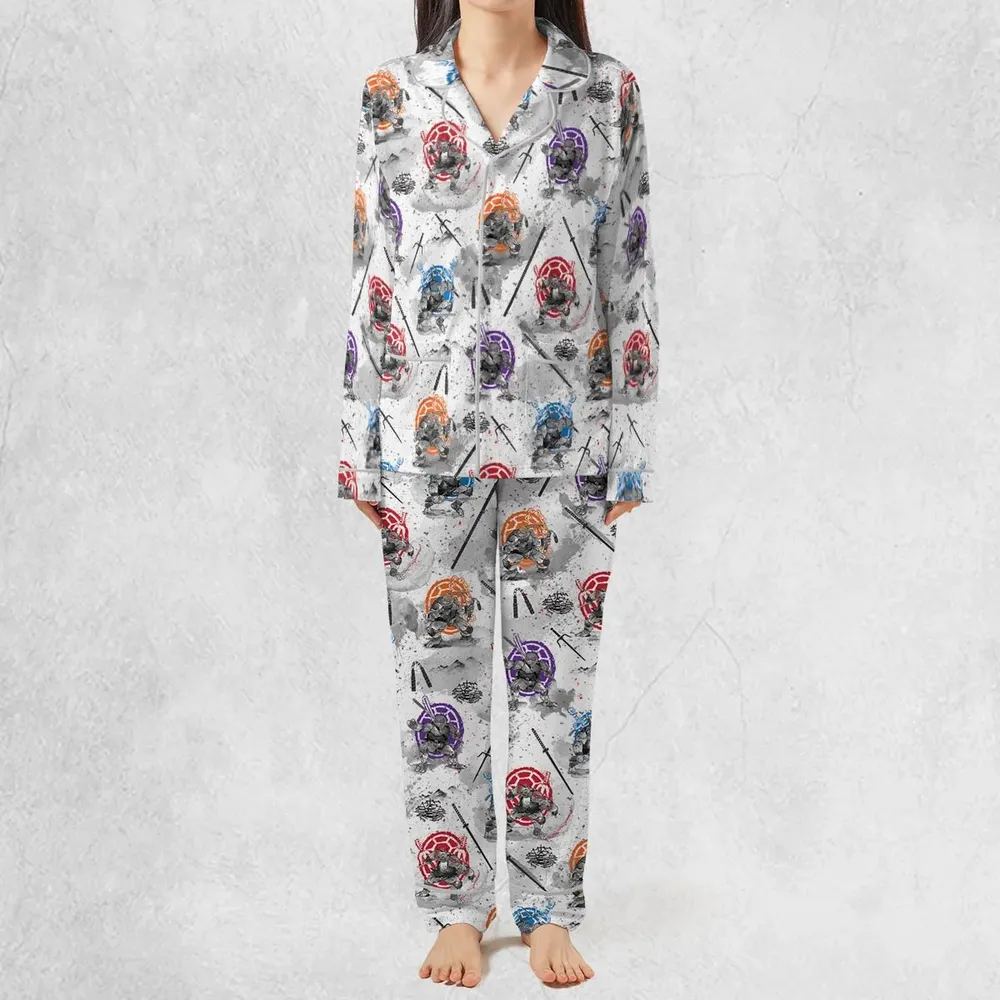 TMNT Characters Sumi-E Pattern Pajamas Set - 3