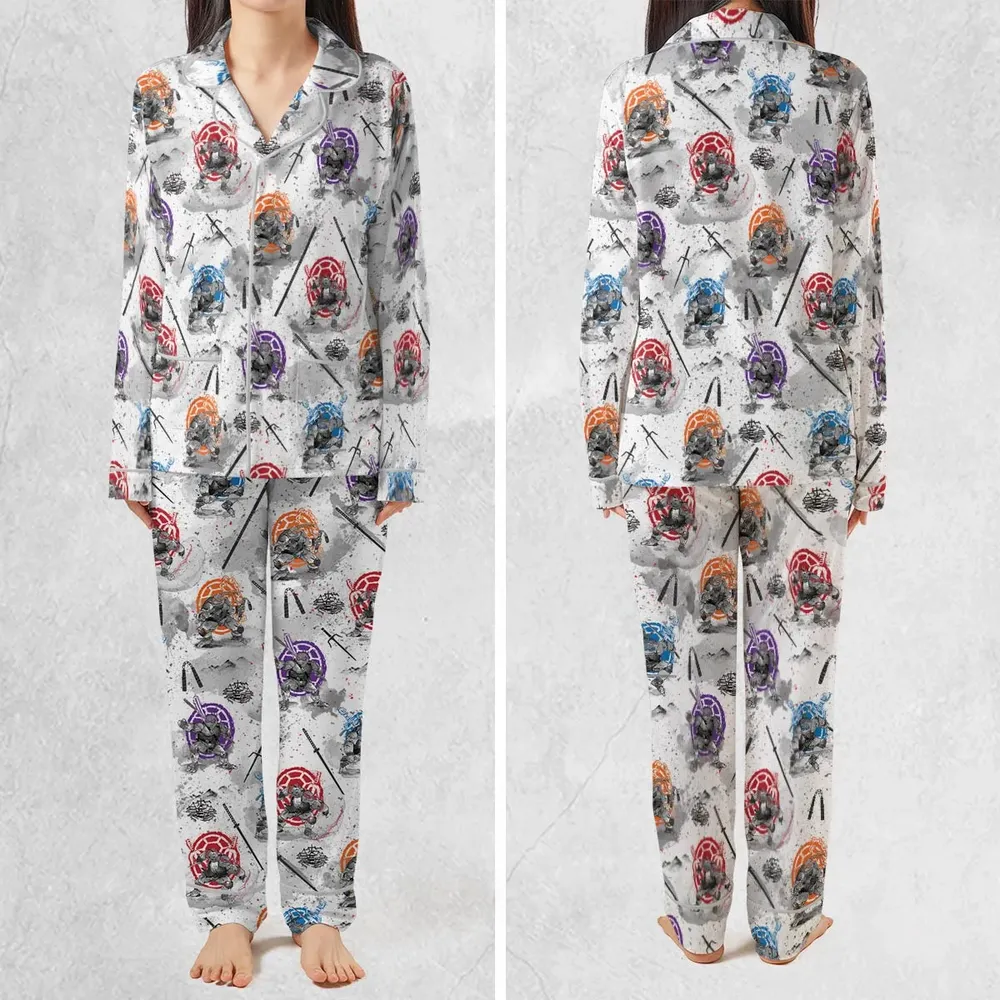 TMNT Characters Sumi-E Pattern Pajamas Set - 2