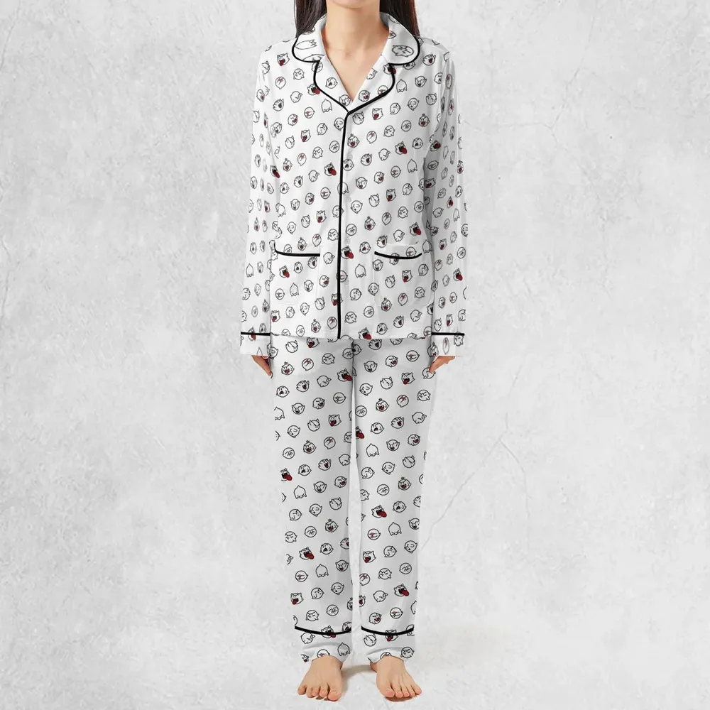 Super Mario Boo Pattern Pajamas Set - 3