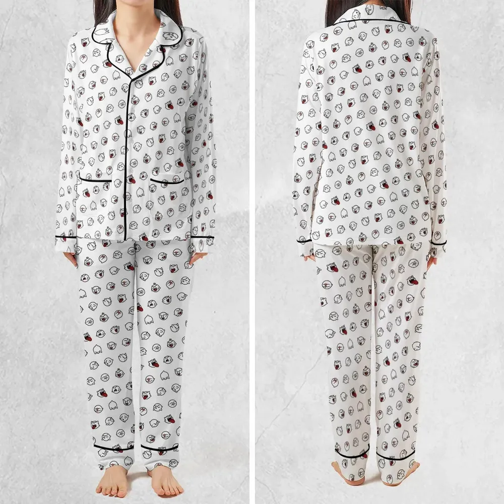 Super Mario Boo Pattern Pajamas Set - 2