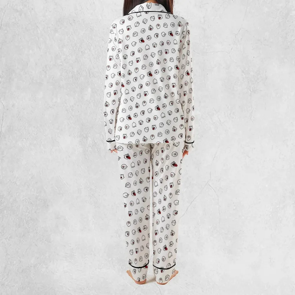 Super Mario Boo Pattern Pajamas Set - 4