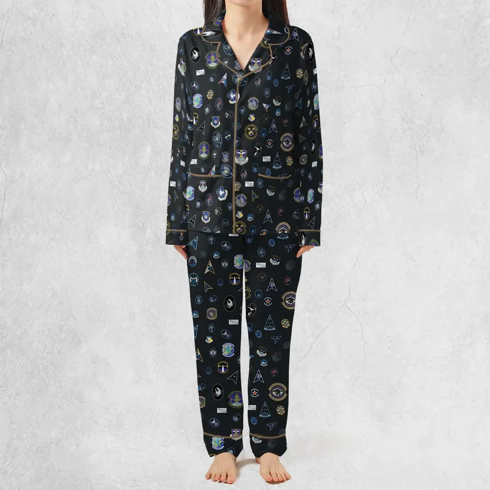 Space Force Squadron Pattern Pajamas Set - 3