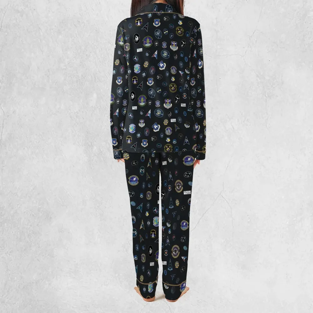 Space Force Squadron Pattern Pajamas Set - 4