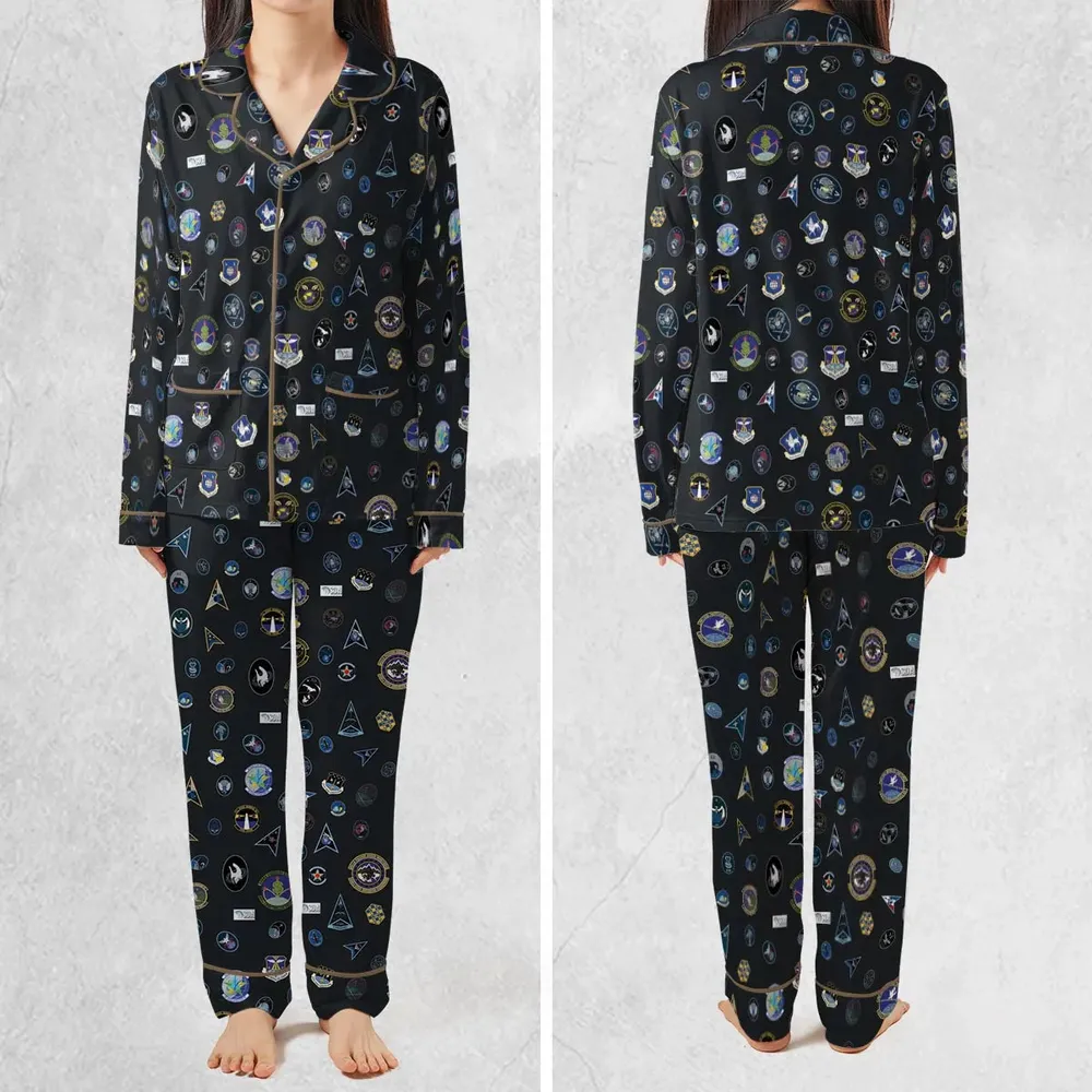 Space Force Squadron Pattern Pajamas Set - 2