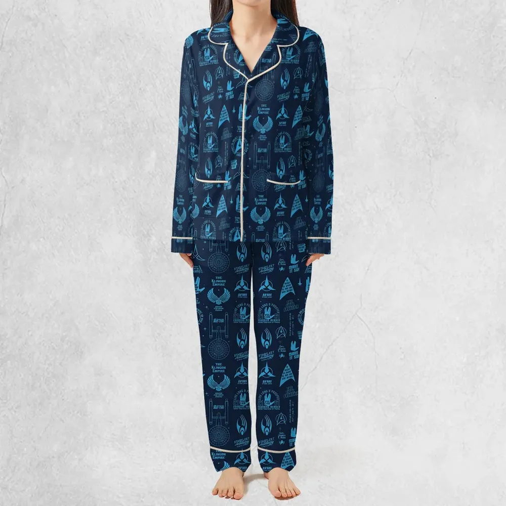 Trekkie Star Trek Pattern Pajamas Set - 3
