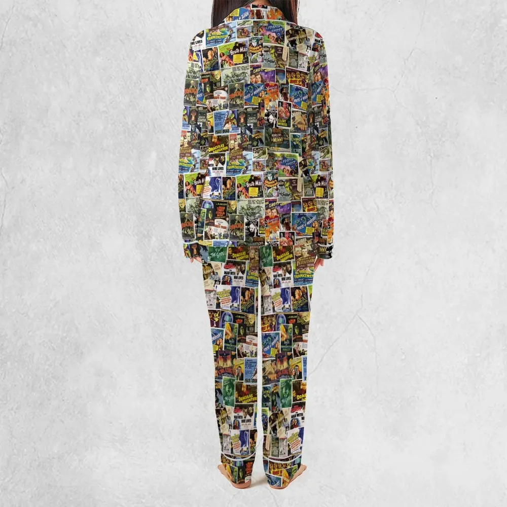 Vintage Horror Movies Pajamas Set - 4