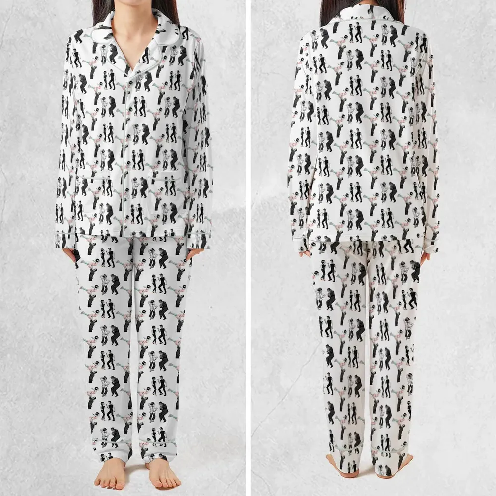 Frankenstein And Bride Dance Movies Dance Scene Mashup Pajamas Set - 2