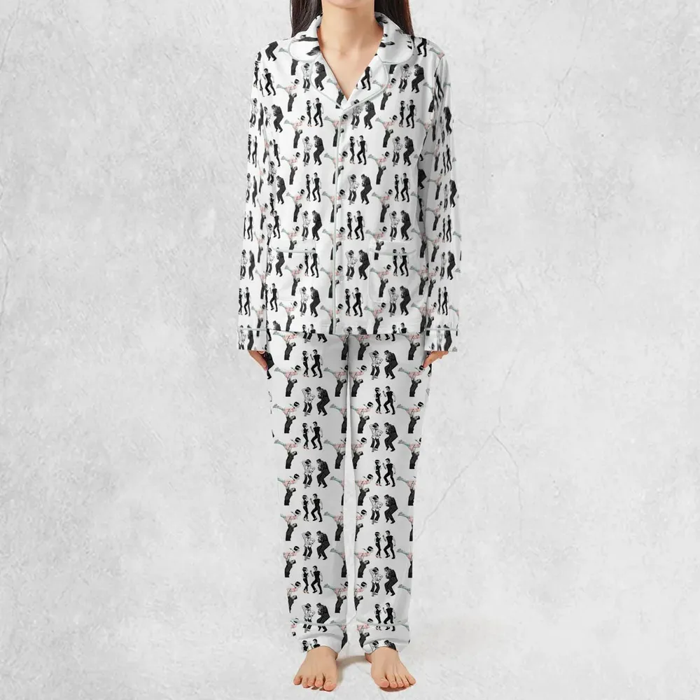 Frankenstein And Bride Dance Movies Dance Scene Mashup Pajamas Set - 3