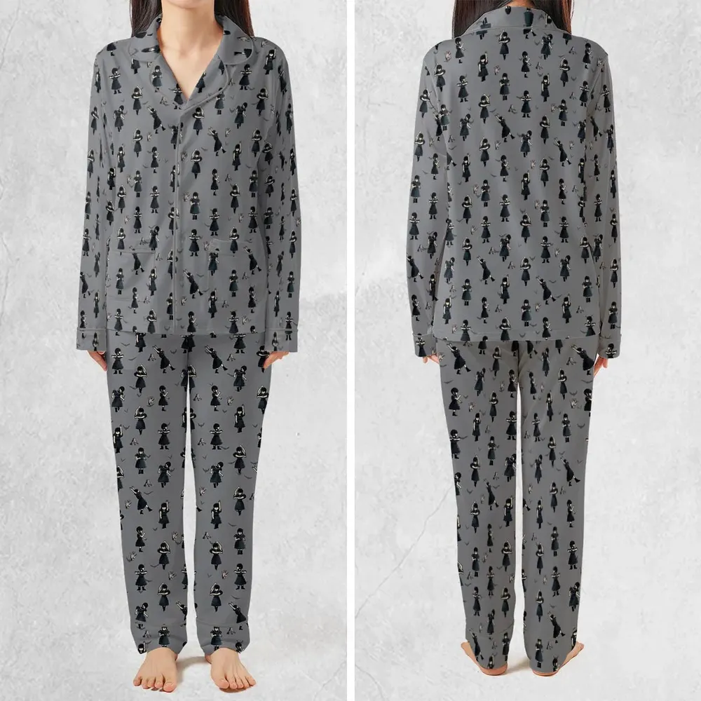 Wednesday Dance Pattern Pajamas Set - 2