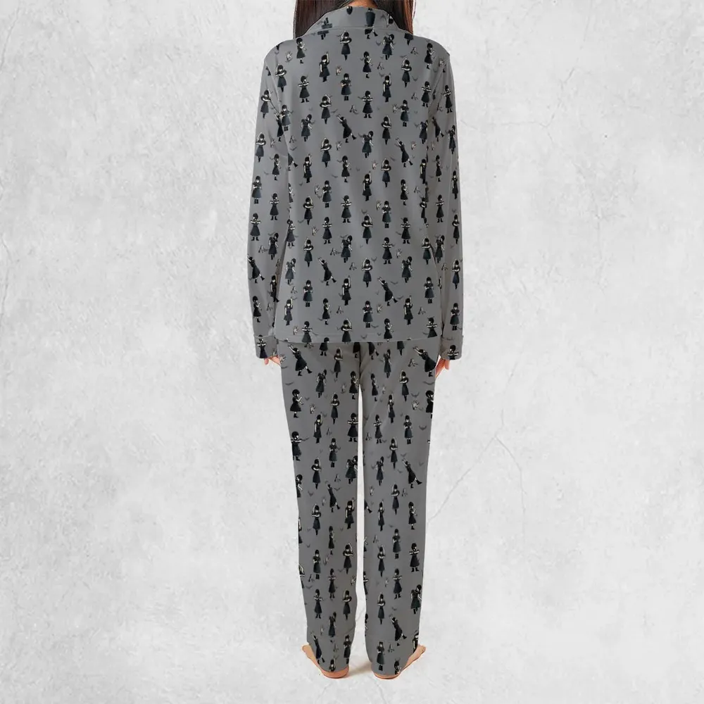 Wednesday Dance Pattern Pajamas Set - 4