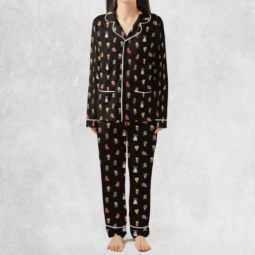 Final Fantasy Characters Pattern Pajamas Set - 3