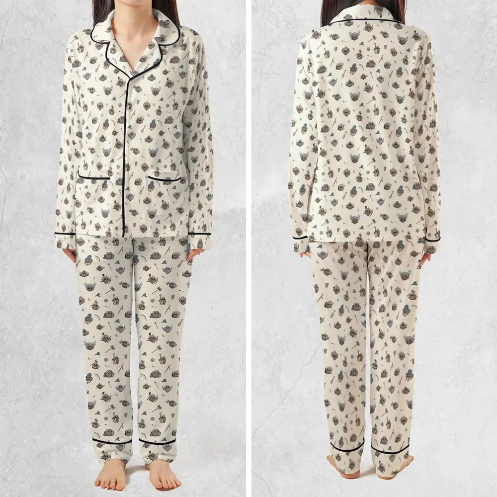 Kawaii Dices DnD Pattern Pajamas Set - 2