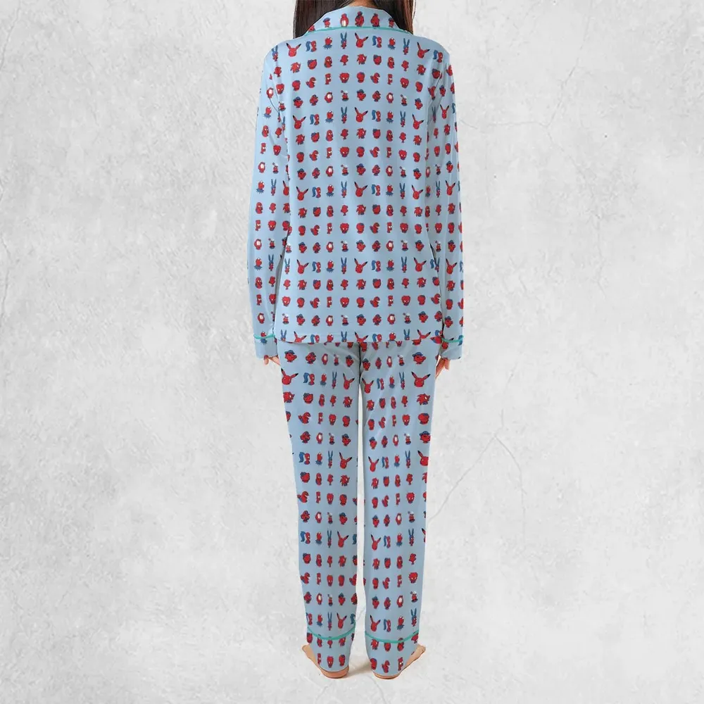 Funny Spider-Man Characters Pattern Pajamas Set - 4