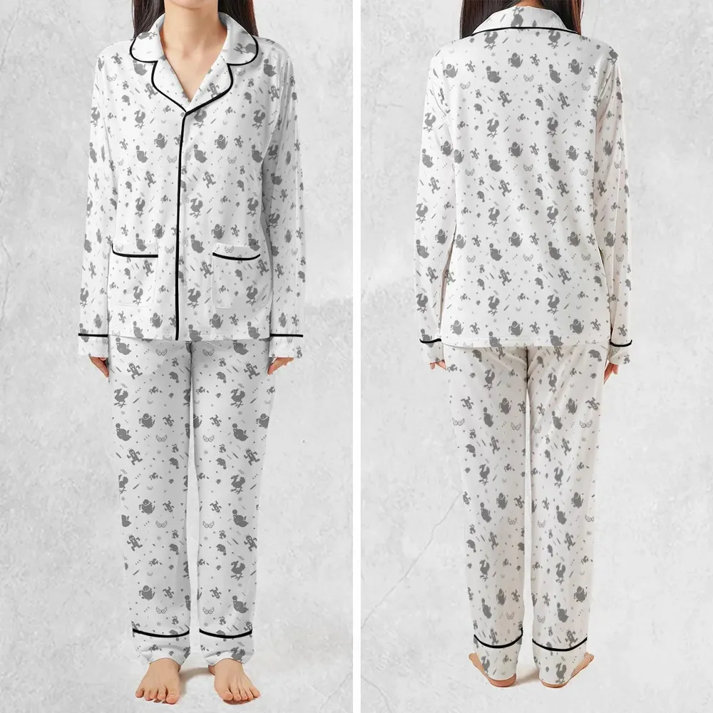 Final Fantasy Creatures Pattern Pajamas Set - 2