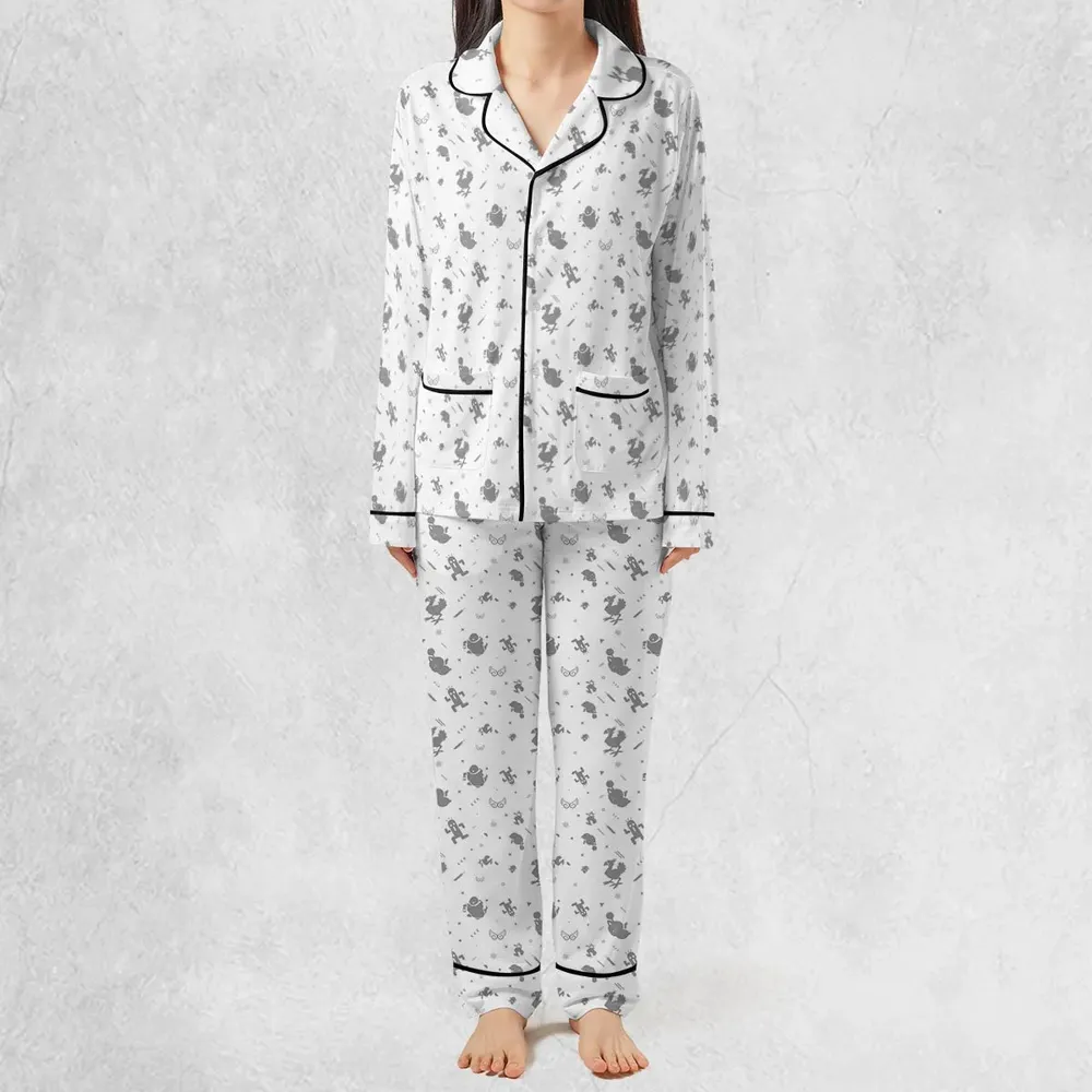 Final Fantasy Creatures Pattern Pajamas Set - 3