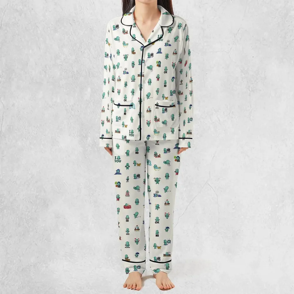 Kawai Cthulhu Pattern Pajamas Set - 3