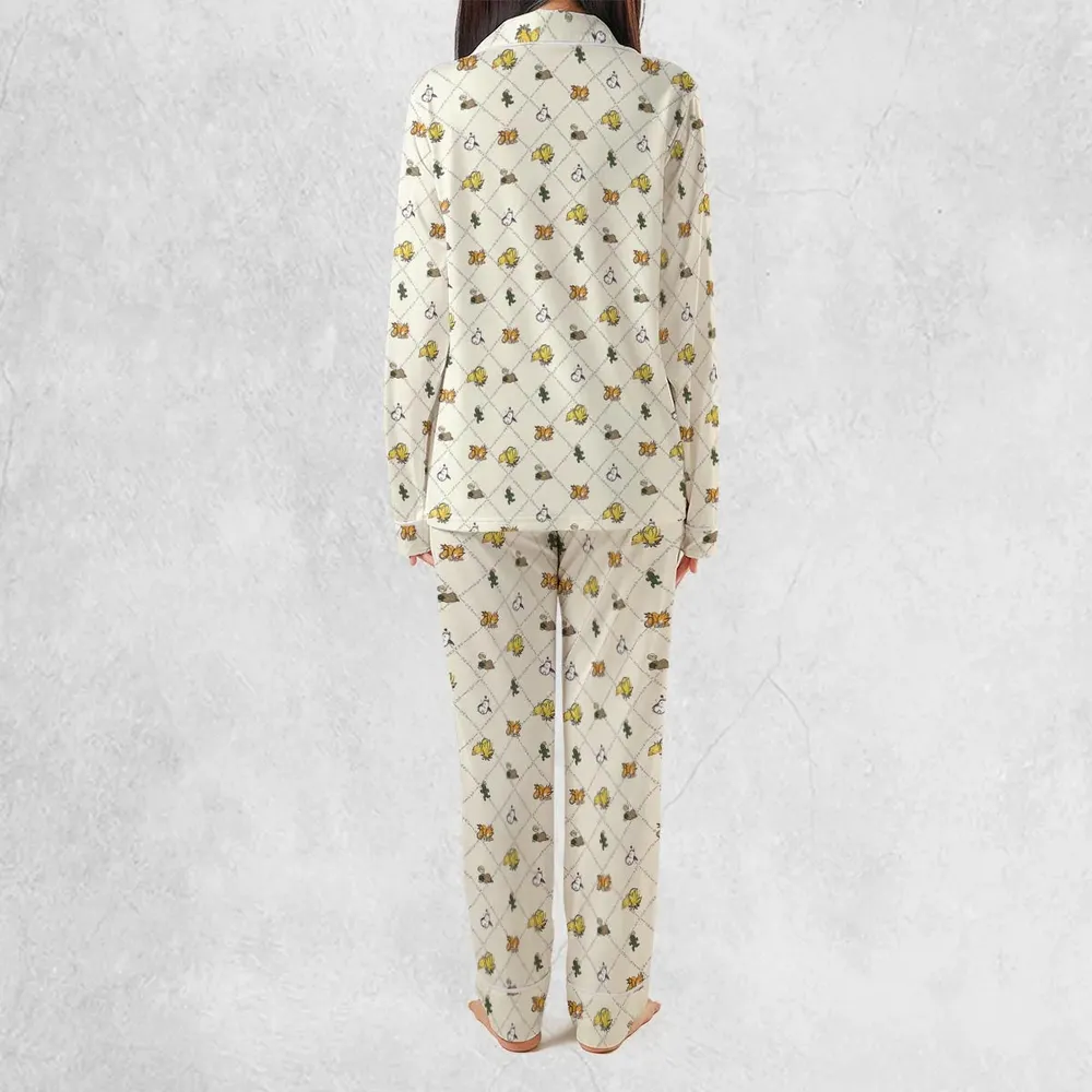 Final Fantasy Sleeping Creatures Pattern Pajamas Set - 4