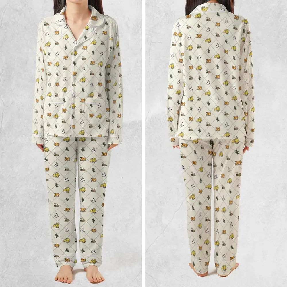 Final Fantasy Sleeping Creatures Pattern Pajamas Set - 2