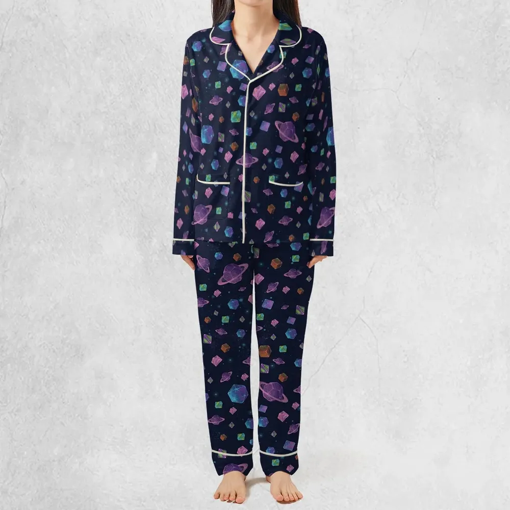 Galaxy Of Dices DnD Pattern Pajamas Set - 3