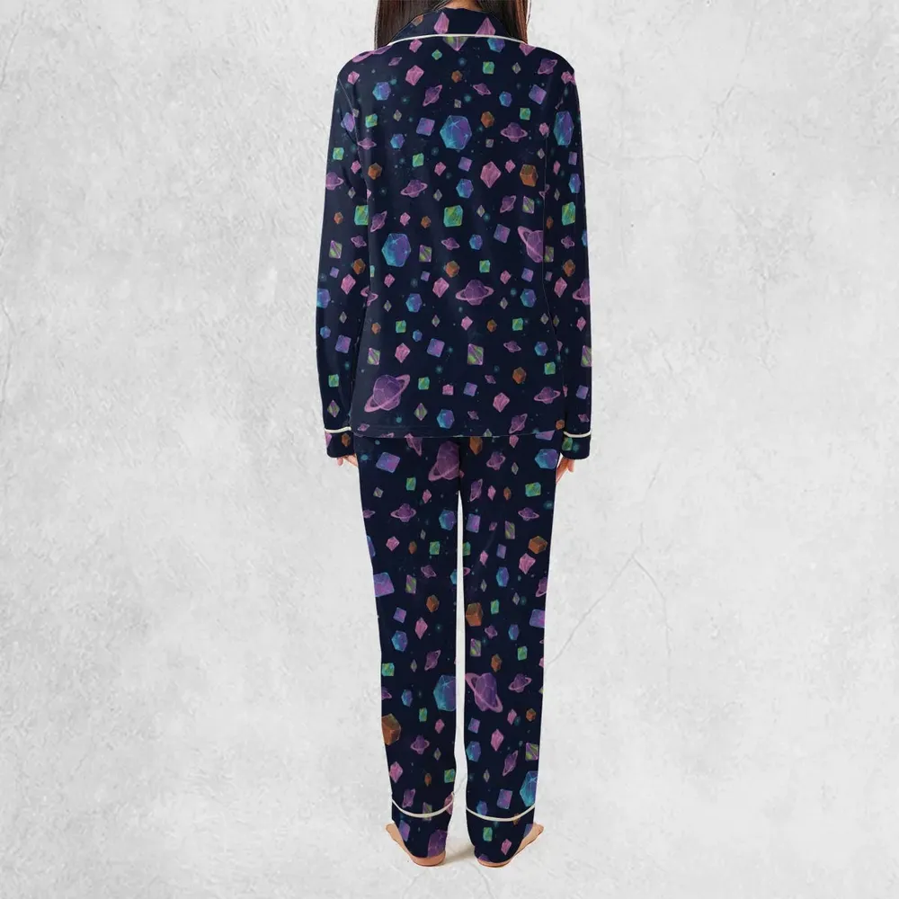 Galaxy Of Dices DnD Pattern Pajamas Set - 4