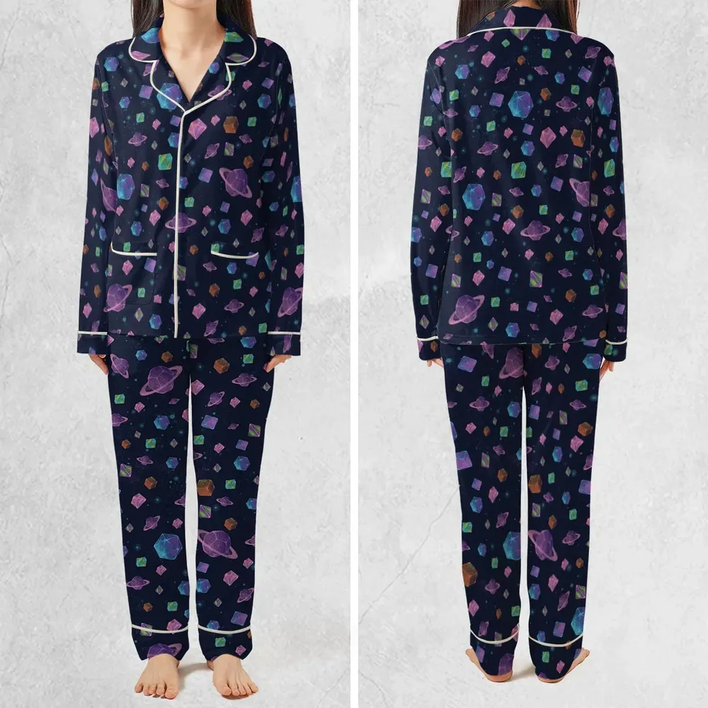 Galaxy Of Dices DnD Pattern Pajamas Set - 2
