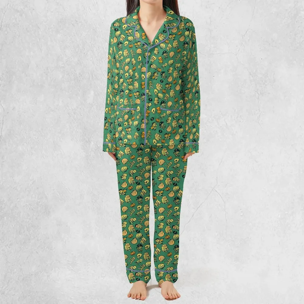 Terror Attack Cute Horror Characters Halloween Pajamas Set - 3