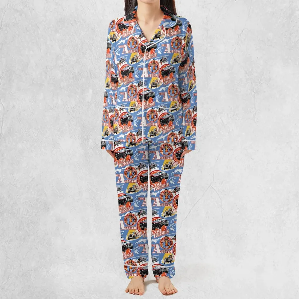 To The Rescue The A Team Pattern Pajamas Set - 3