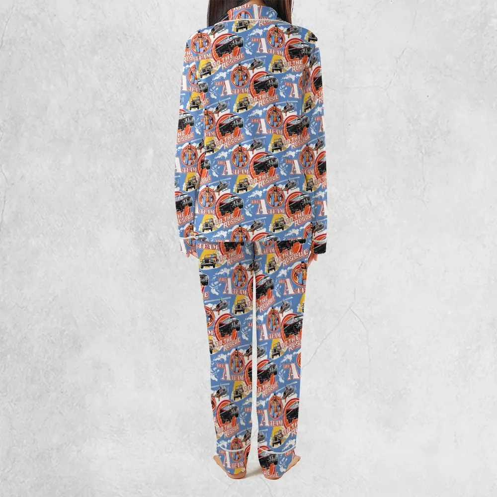 To The Rescue The A Team Pattern Pajamas Set - 4
