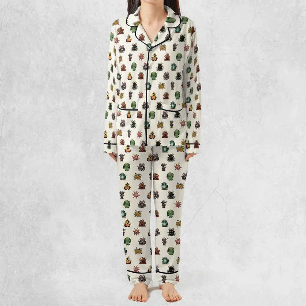 Lovecraft Demons Cute H.P. Lovecraft Monsters Pattern Pajamas Set - 3
