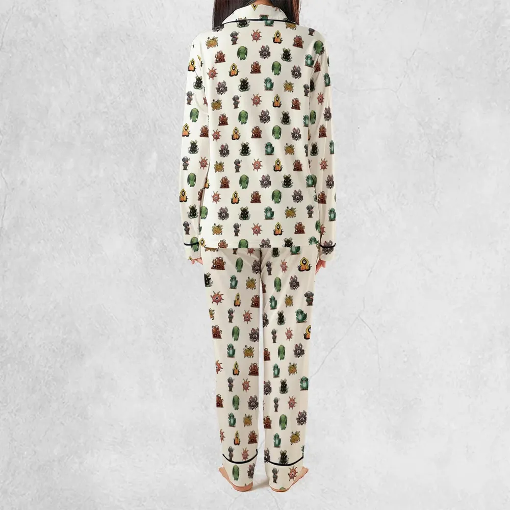 Lovecraft Demons Cute H.P. Lovecraft Monsters Pattern Pajamas Set - 4