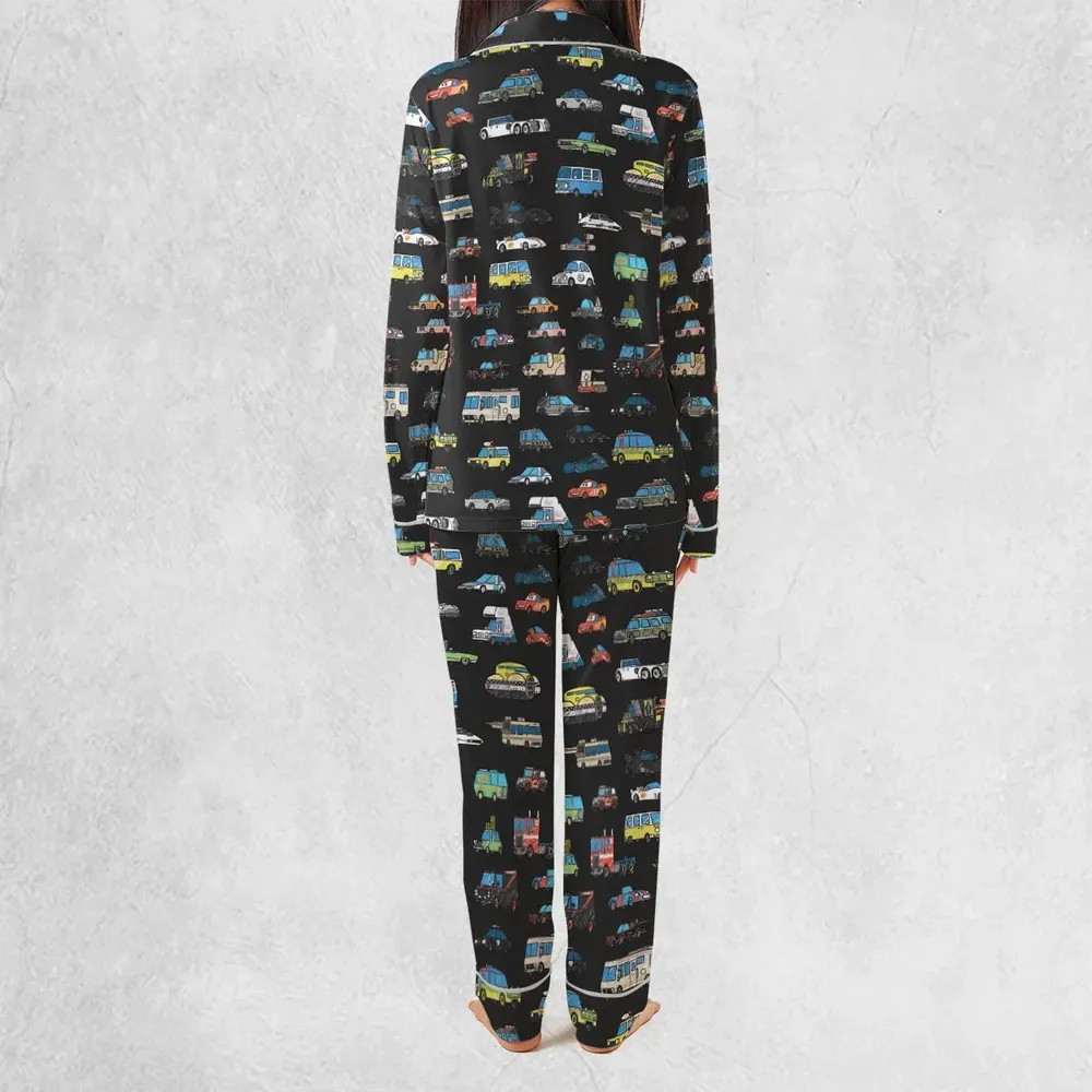 Movie Cars Pattern Pajamas Set - 4