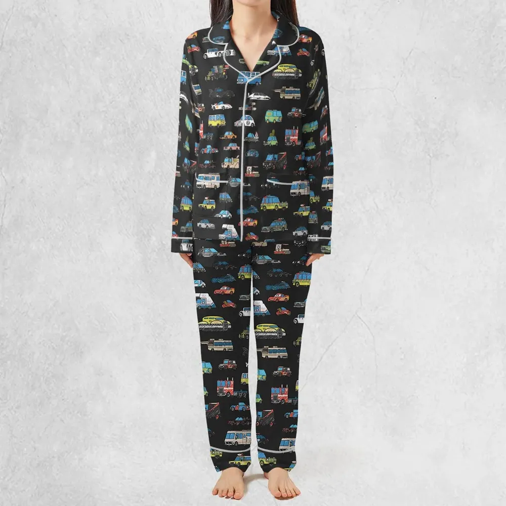 Movie Cars Pattern Pajamas Set - 3