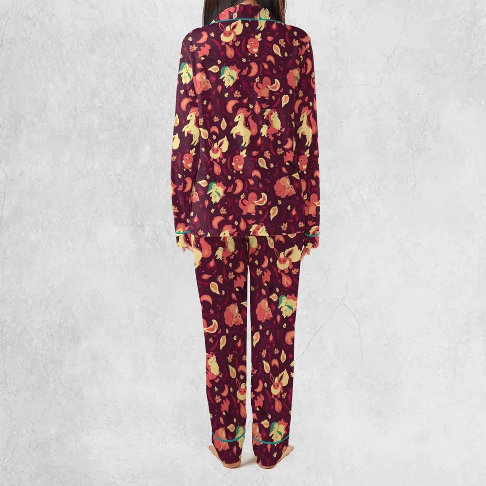 Fire Pokemon Pattern Pajamas Set - 4