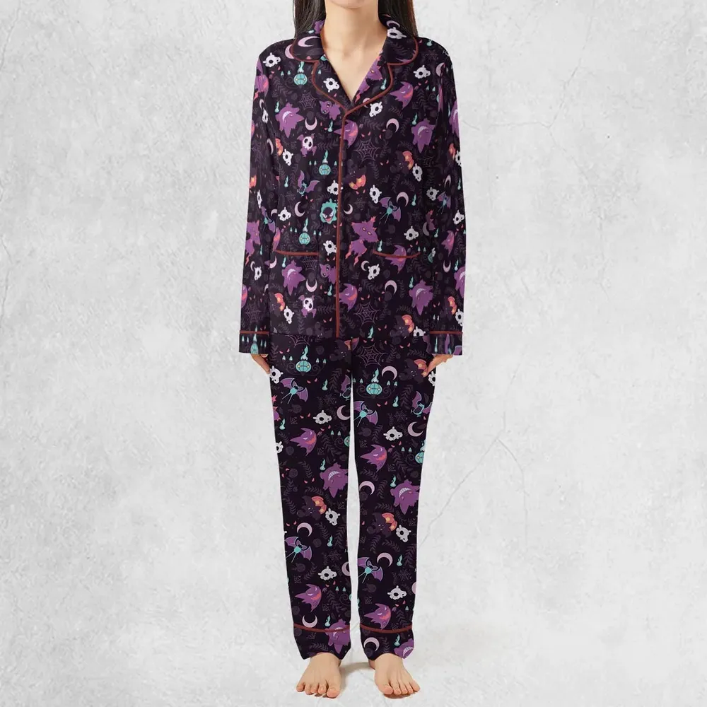 Lavender Town Pokemon Pattern Pajamas Set - 3