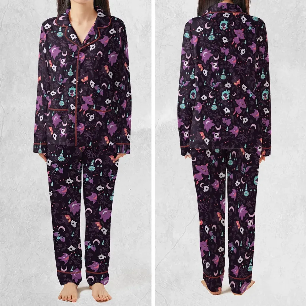 Lavender Town Pokemon Pattern Pajamas Set - 2