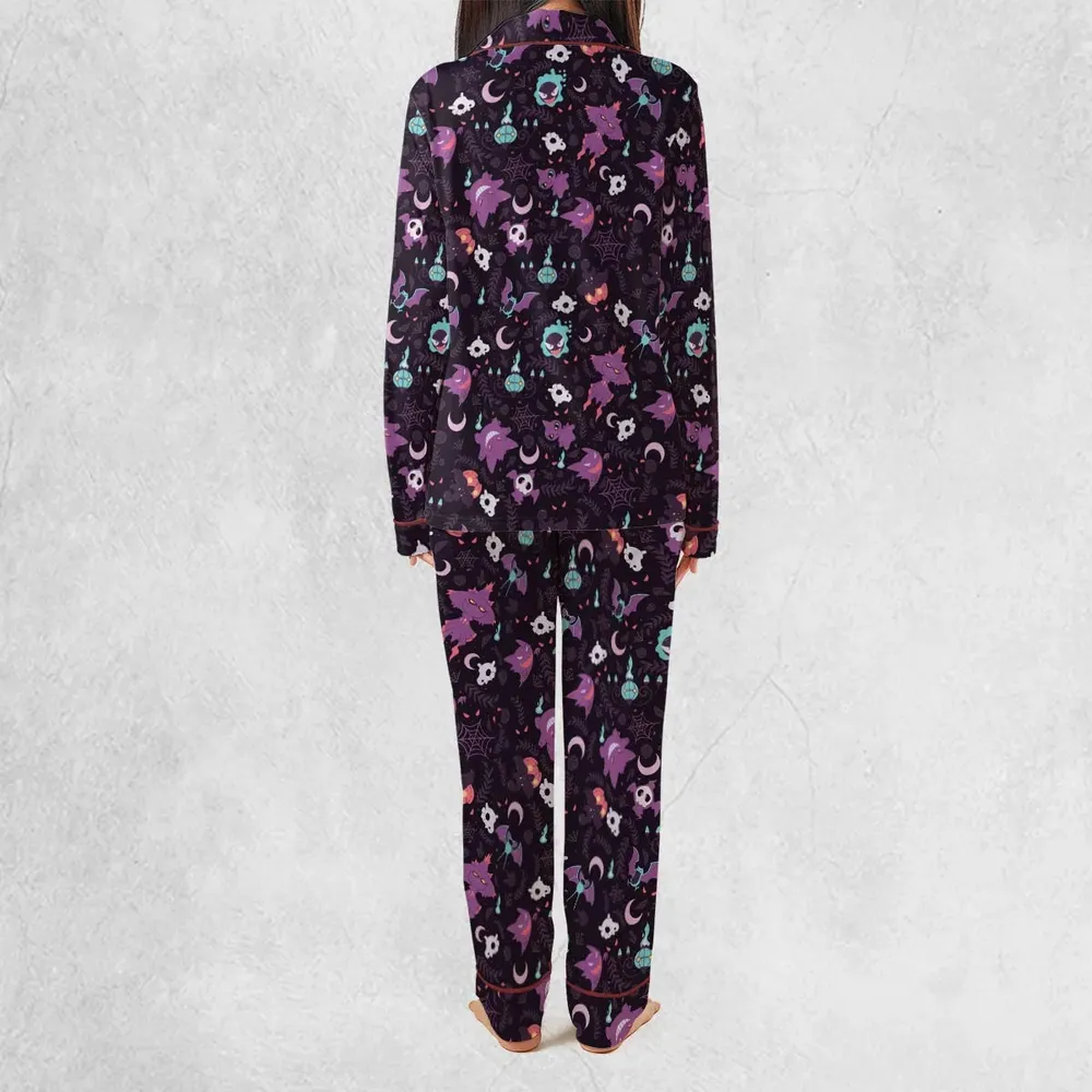 Lavender Town Pokemon Pattern Pajamas Set - 4